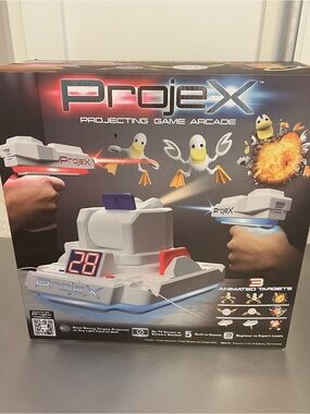 ProjeX Projecting Game Arcade - White and Gray Target Practice Game NIP Sealed